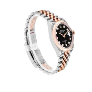 Rolex Datejust 126231 Everose Gold Automatic Black & Diamond Dial Jubilee Replica