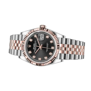 Rolex Datejust 126231 Everose Gold Automatic Black & Diamond Dial Jubilee Replica