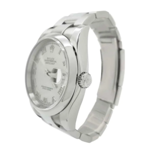 Rolex Datejust Oyster Perpetual Silver Roman Dial 116200 Oyster Replica