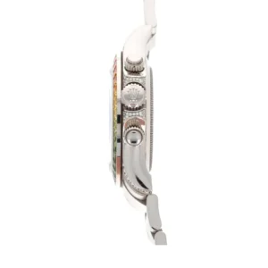 Rolex Daytona White Gold Diamond Set Custom Rainbow 116520-0016 Oyster Replica