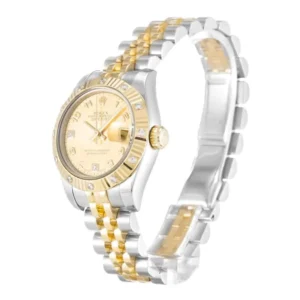 Rolex Datejust Yellow Gold Diamond Champagne Dial 179313 Jubilee