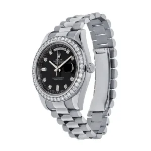 Day-Date 228349RBR White Gold & Diamond Automatic Diamonds & Sapphire Dial Oyster Replica
