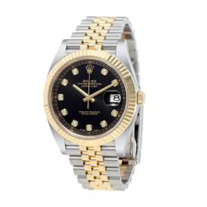 Datejust 12633BKDJ Steel Gold Automatic Black&Diamond Dial Jubilee Replica