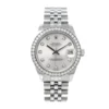 Rolex Datejust 178384-0017 White Gold Automatic Black & Diamond Dial Jubilee Replica