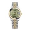 Rolex Datejust 278273 Yellow Gold Automatic Olive Green Set With Diamonds Dial Jubilee Replica