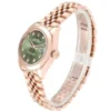 Rolex Datejust 279165-0011 Everose Gold Automatic Green With Diamond Dial Jubilee Replica