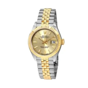 Rolex Datejust 279173 Steel & Yellow Gold Automatic Champagne Dial Jubilee Replica