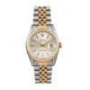 Rolex Datejust White Stick Dial Yellow Gold Stainless Steel 16233 Jubilee Replica
