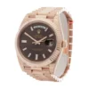 Day-Date 40 228235 KW Rose Gold Chocolate Dial Oyster Replica