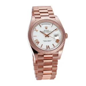 Day-Date 228235 KW Rose Gold White Dial Replica