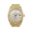 Day-Date 228238 Yellow Gold Silver Diagonal Dial Replica