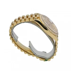 Day-Date 228348RBR KW Yellow Gold & Diamonds Champagne Dial Replica