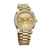Day-Date 228348RBR KW Yellow Gold & Diamonds Champagne Dial Replica