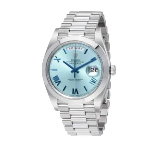 Day-Date 228206 Stainless Steel Blue Diagonal Dial Oyster Replica