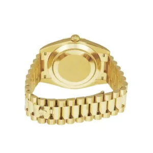 Day-Date 228398TBR-0001 KW Yellow Gold & Diamonds Black Dial Oyster Replica