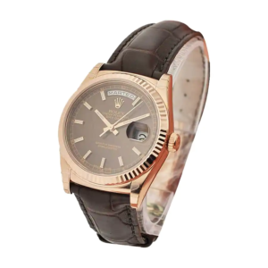 Rolex Day-Date 118139 V5 Stainless Steel Chocolate Dial Replica