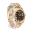 Day-Date 228235-0002 AR Stainless Steel With Rose Gold Chocolate Roman Dial Replica