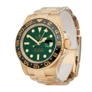 GMT-Master II 116718LN Yellow Gold Automatic Green Dial Oyster Replica