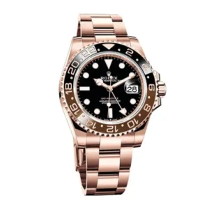 GMT-Master II 126715CHNR-0001 Rose Gold Automatic Black Dial Oyster Replica