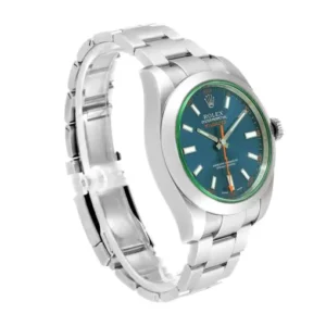 Rolex Milgauss Blue Dial Green Crystal 116400GV Oyster Replica