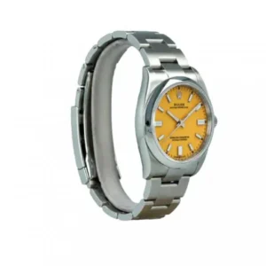 Rolex Oyster Perpetual Yellow Dial 124300 Replica