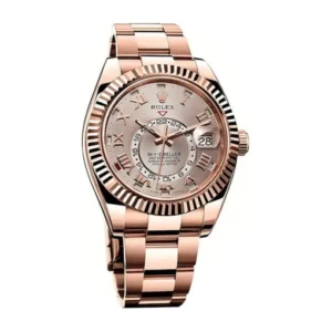 Sky-Dweller Everose Gold Sundust Dial 326935 Oyster Replica